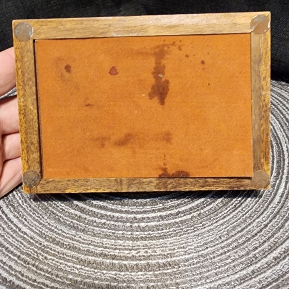 Jewelry Box with Leather inlay Men's - Picture 6 of 7